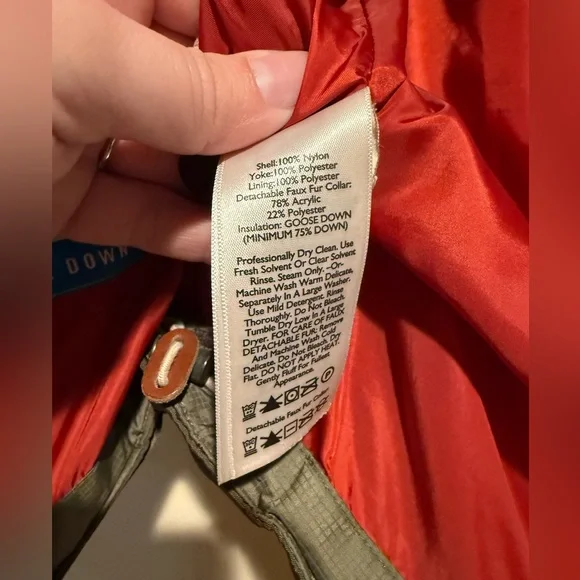 Eddie Bauer Women’s Sz large Yukon Model 550 Fill Down Puffer Brown Vest Jacket - Picture 8 of 12